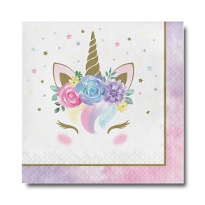 Servietter, Unicorn Frokoststr. 16 stk.