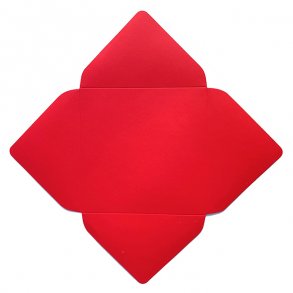 Wrapper Square, Mat Rd, 15 x 15 cm