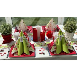 Borddkning Rd konfetti