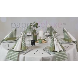 Borddkning Armygrn Strib