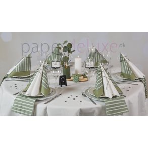 Borddkning Armygrn Strib