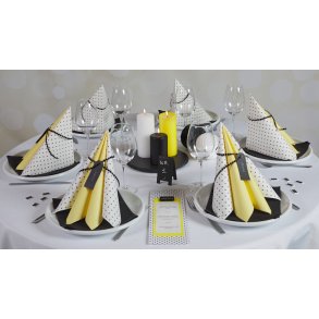 Borddkning Prikker og Gul