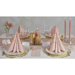 Borddkning Pudder og Guldblade