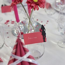 Borddkning Pink strib