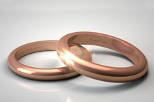 Bordkort - kobberbryllup