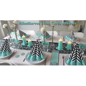 Borddkning Mint strib