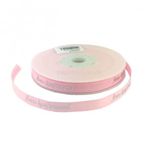 Bnd, rets konfirmand Lyserd grosgrain, 20 meter.