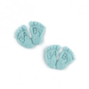 Babyfdder, filt, lysebl, 25 stk.