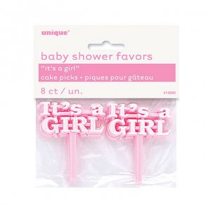 Barnedbs pynt, Cake sticks pige, 8 stk.