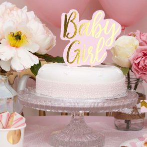 Caketopper, 'Babygirl', 1 stk.