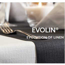 Duni Runde Duge, EVOLIN - 10 stk. Hvid 240 cm