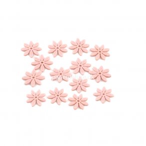 Filt blomster lyserd lille str, 18 stk.