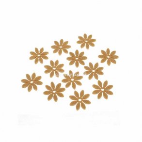 Filt blomster, sand lille str.,18 stk.