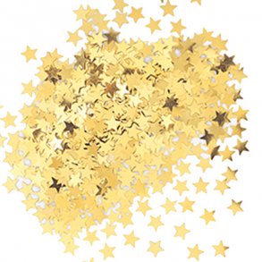 Konfetti, Guld stjerner, 14 gr.