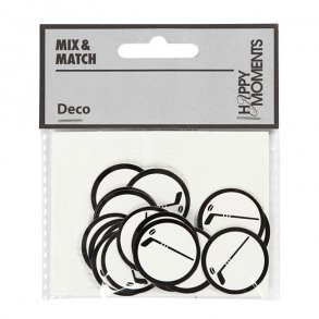 Kartonmrkat, Hockeystav inkl. klbepuder, 20 stk.