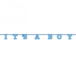 Guirlande 'It's a boy', 2,13 meter