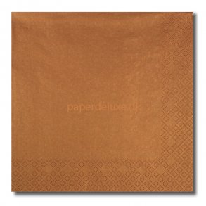Middagservietter, Kobberfarve, 20 stk.