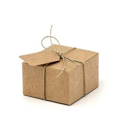 ske, kraft papir - inkl. bnd og tag, 10 stk.