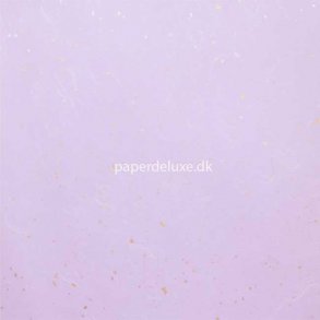 Papir, Japansk hndlavet, lilla med gnister, A4, 5 stk.