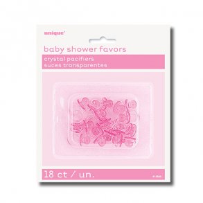 Barnedb Bordpynt, Sutter mini, 2,5 cm,18 stk. lyserd/pink