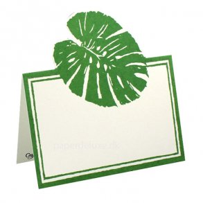 Bordkort fra Caspari, Monstera, 8 stk.