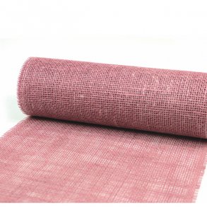 Bordlber Mrk gammelrosa jute, 30 cm x 5 mtr.