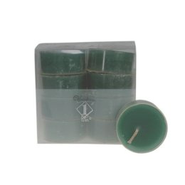 Mrkegrnne fyrfadslys, 12 stk.