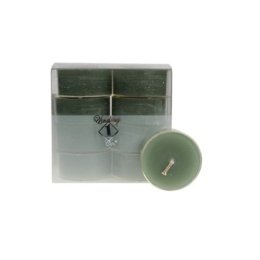 Olivengrnne fyrfadslys,12 stk.