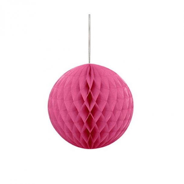 Pom pom/honeycomb, Pink 20 cm