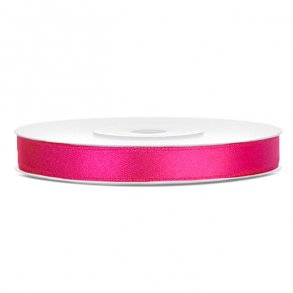 Satinbnd, Pink, 25 meter