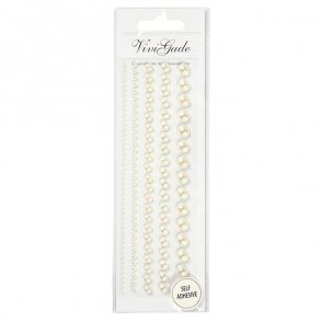 Selvklbende stenperler p rkke, 140 stk.