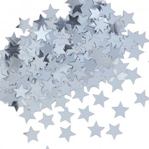 Konfetti, Slv stjerner, 14 gr.