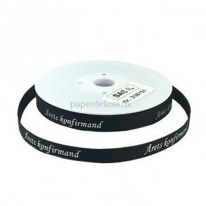 Bnd, rets konfirmand Sort grosgrain, 20 meter 