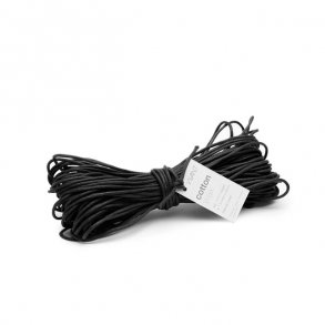 Sort bomuldvoksbnd, 20 meter