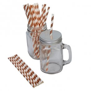 Sugerr, Shiny kobber/rose gold, 10 stk.