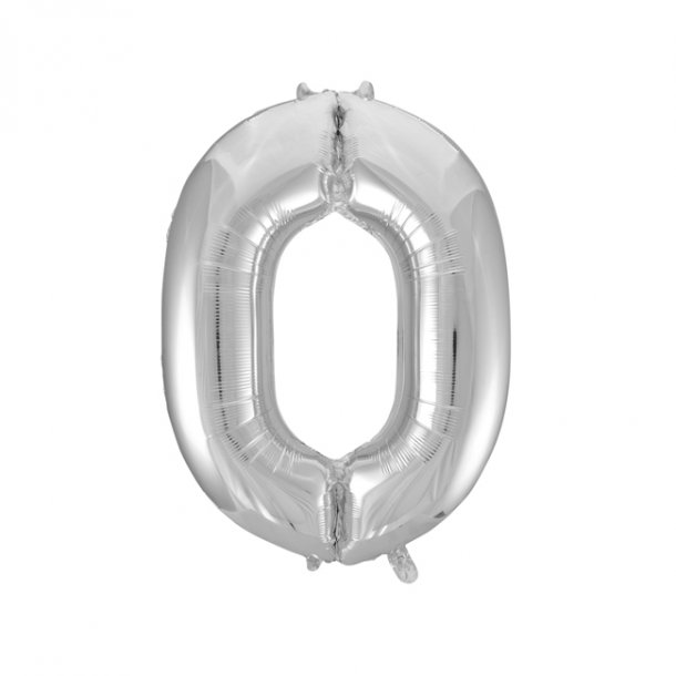 Talballon slvfolie, 0-tal, 41 cm.