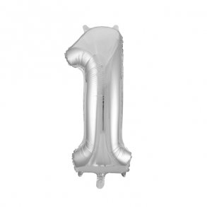 Talballon slvfolie, 1-tal, 41 cm.