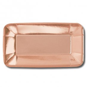 Rosegold/kobber, Tapastallerkner, 8 stk.