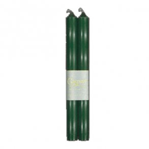 Caspari Kronelys/stearinlys, 2 stk. Mrkegrn (jgergrn)