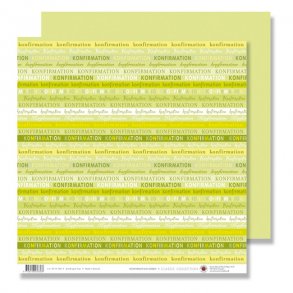Designark/scrapbookingark, Konfirmation Lime