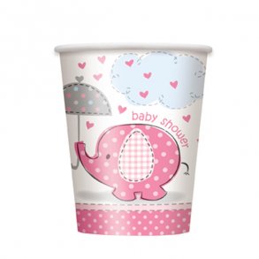 Baby shower papkrus, Lyserd, 8 stk.