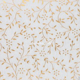 Papir, Transparent med guld/kobberblade, A4, 5 stk