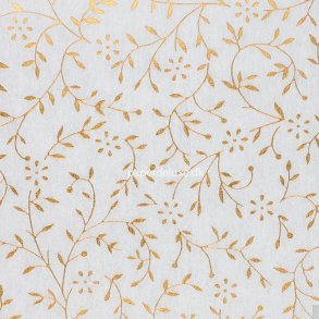 Papir, Transparent med guld/kobberblade, A4, 5 stk