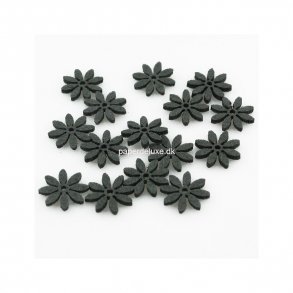 Filt blomster, gr lille str., 18 stk.