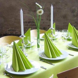 Duni Dunisoft Servietter, Lime/kiwi, 60 stk. 40x40