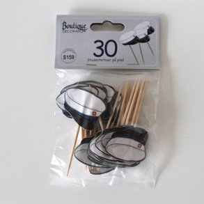 Studenterhuer p pind, 30 stk. Bl