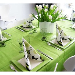 Marimekko Servietter - Unikko Hvid/lime kaffestr. 20 stk.