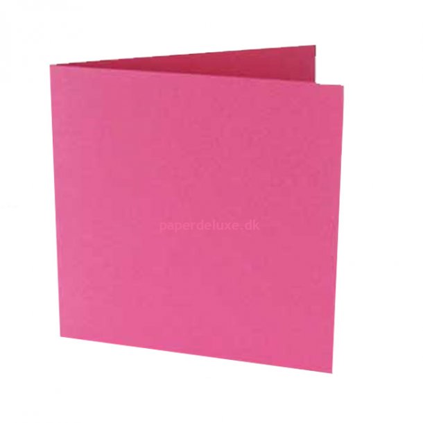 Dobbeltkort, 15,7x15,7 cm, Fuchsia/Pink