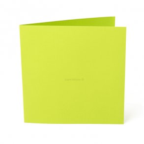 Dobbeltkort, 15,7x15,7 cm, Lime