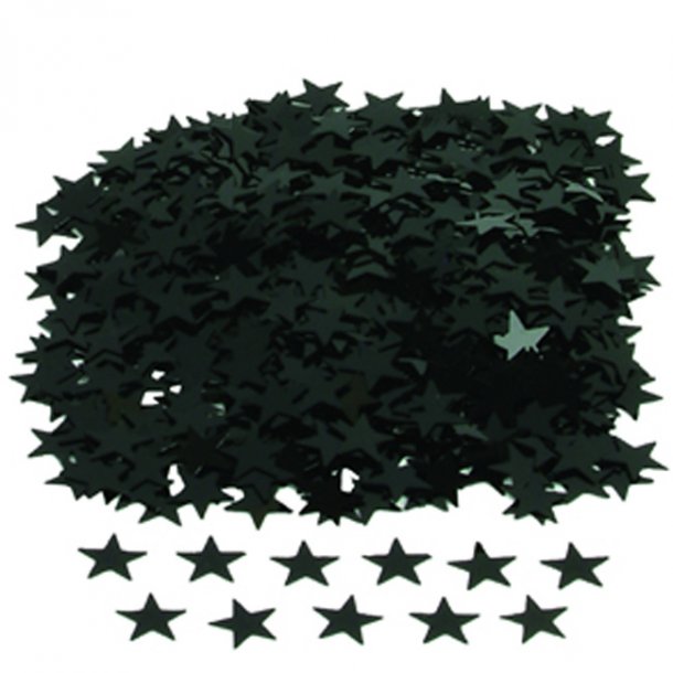 Konfetti, Sorte Stjerner, 14 gr.